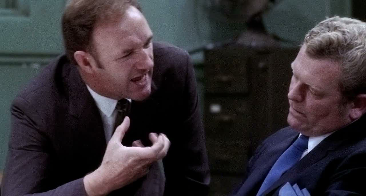 Hackman az igazi rendőrrel, akinek a szerepét játssza a filmben
