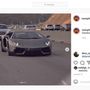 Memphis Depay szereti a gyors és drága autókat, itt egy Lamborghini Aventadorral krúzol (forrás: Instagram)