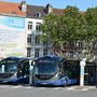 Irisbus Crealis buszok a Dunkerque belvárosában