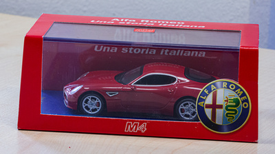 Korlátozott darabszámban készült az Alfa Romeo 8C Competizione modellje - csakúgy, mint az igazi autó
