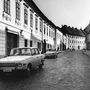 Utcakép a Budai Várból 1970-ből. Még nem voltak parkolási gondok (Fotó: Fortepan/Szabó Lóránt)