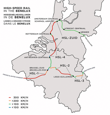 Nagysebességű vasútvonalak Hollandiában