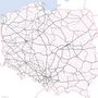 Lengyelország vasúti térképe