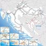 Horvátország vasúti térképe