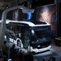 Az új elektromos Scania Citywide villámtöltő imitációval