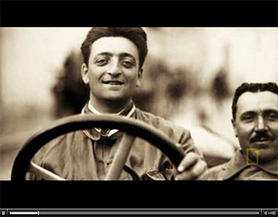 Enzo már egy korai Alfa volánjánál