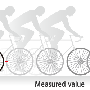 Egyszerű bringakomputer: a kerék kerületét kell beállítani, hogy jó értéket mutasson. Pont így működik az autók sebességmérése is