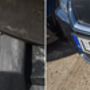A BMW két sárvédőjét és a maszkját is cserélték, a Lexus rendszámtáblájára sem a cica hordta össze a horpadásokat